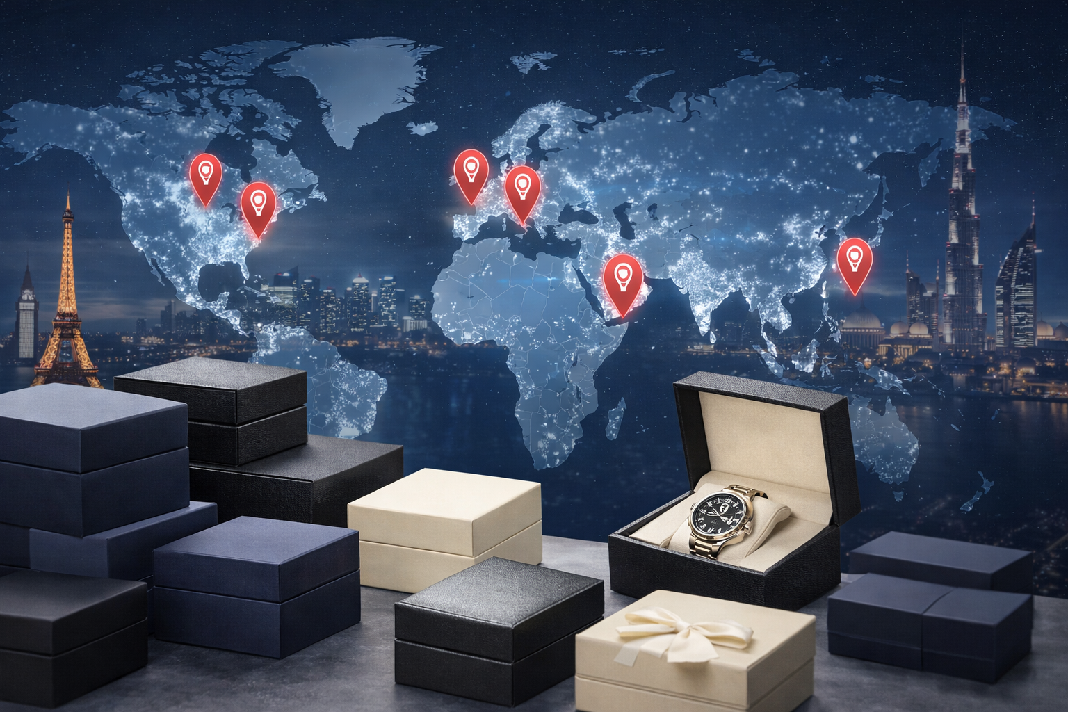 Global clients map