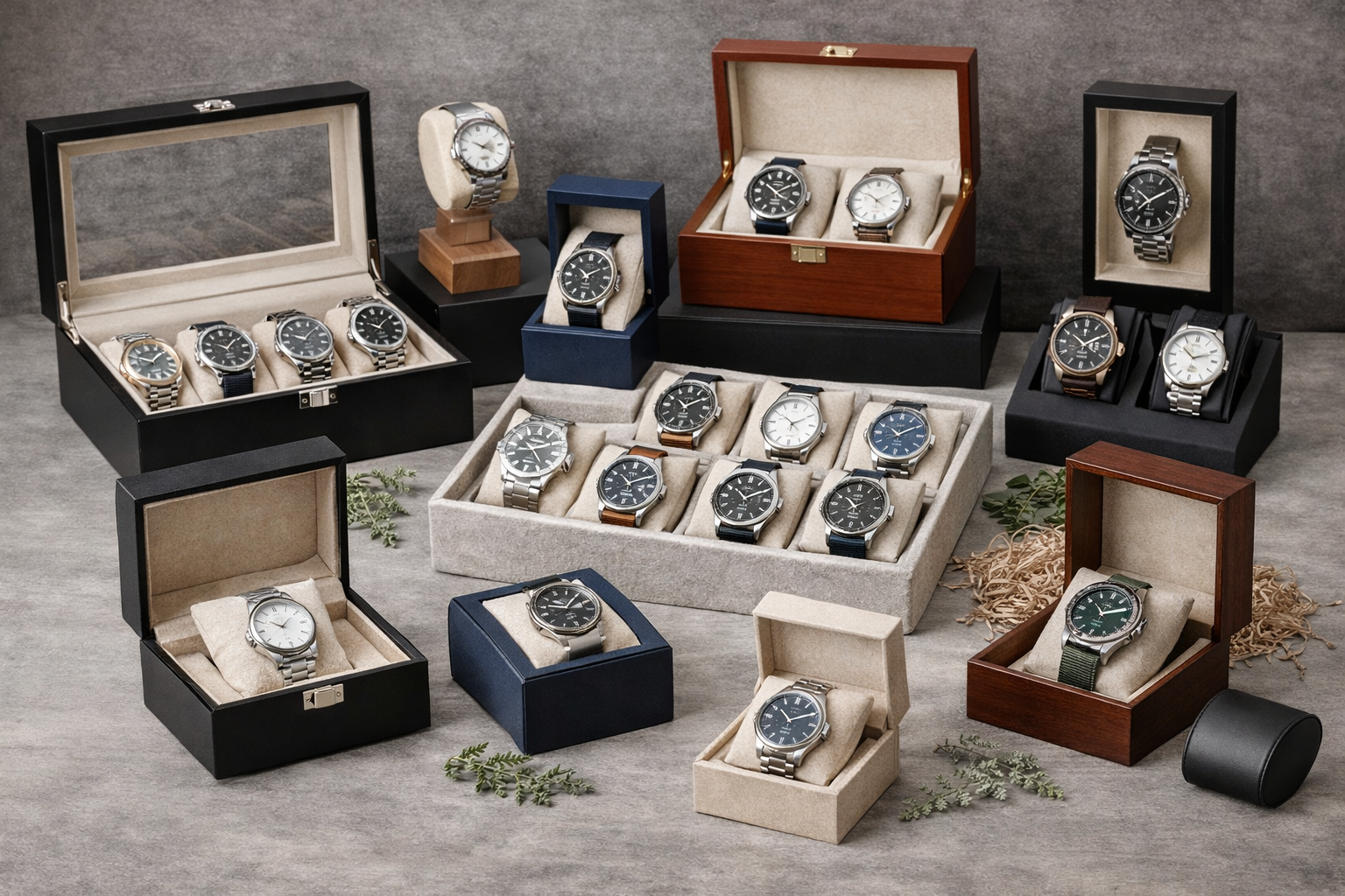 Luxury watch boxes